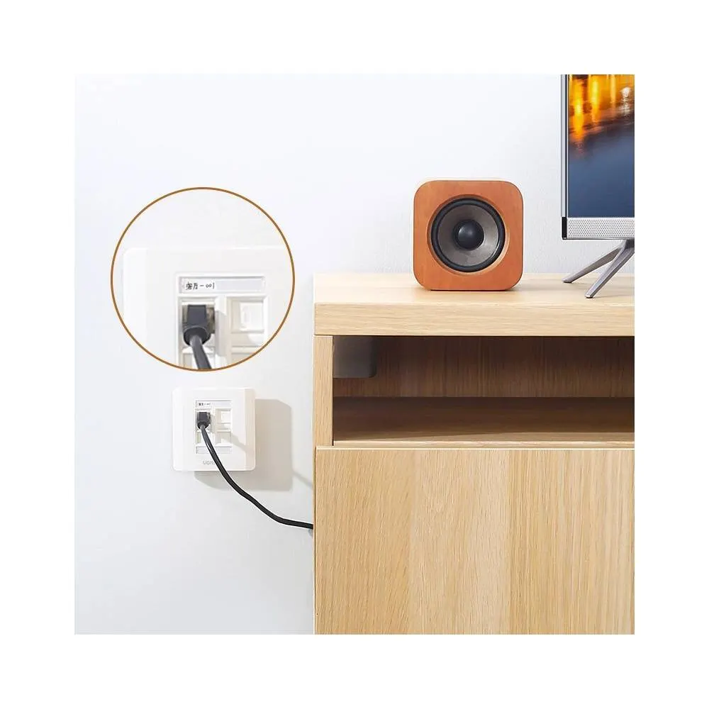 ინტერნეტის როზეტი UGREEN NW144 (80180) Wall Socket internet RJ45 Wall Plate Single Port საფარი