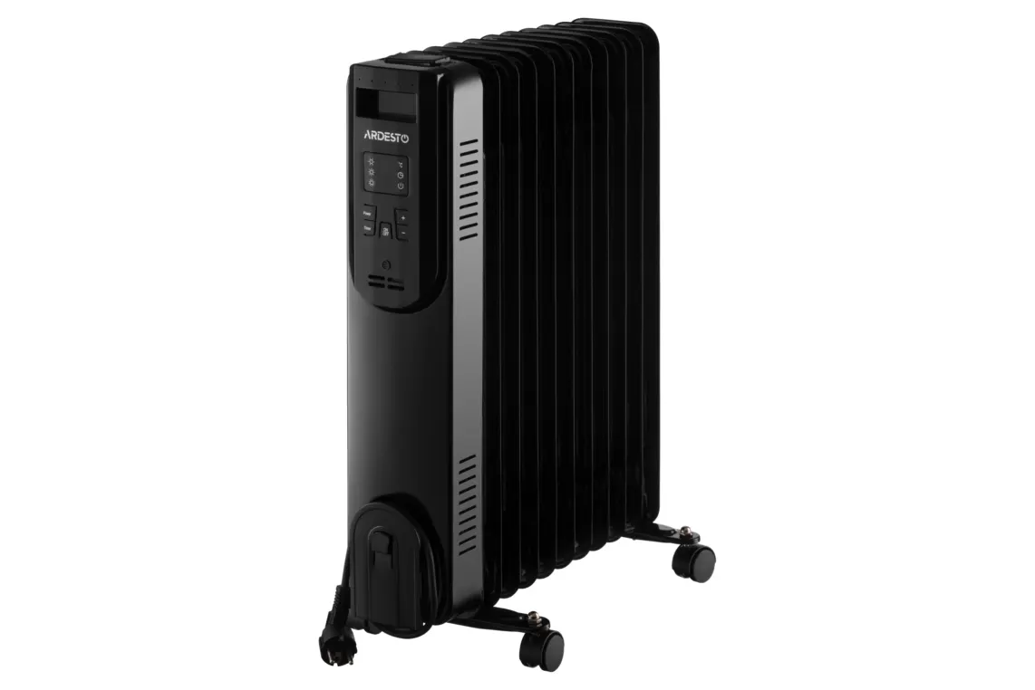 ზეთის რადიატორი Oil radiator ARDESTO OFH-E11X2 25m2, 2500w, electr. control, 11 sections, remote control, black