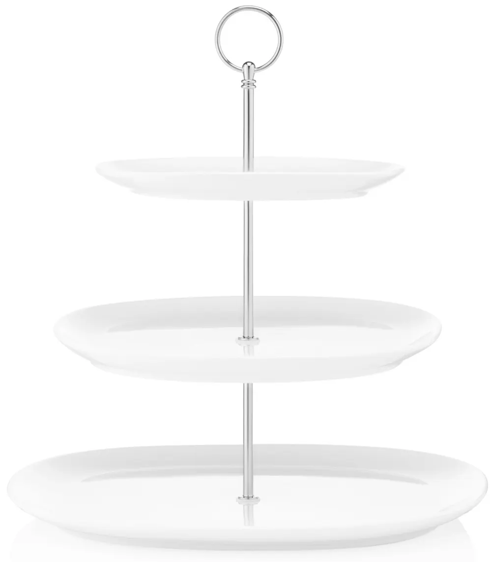 ტორტის სადგამი Ardesto Tier cake stand, 32x32cm, porcelain, white