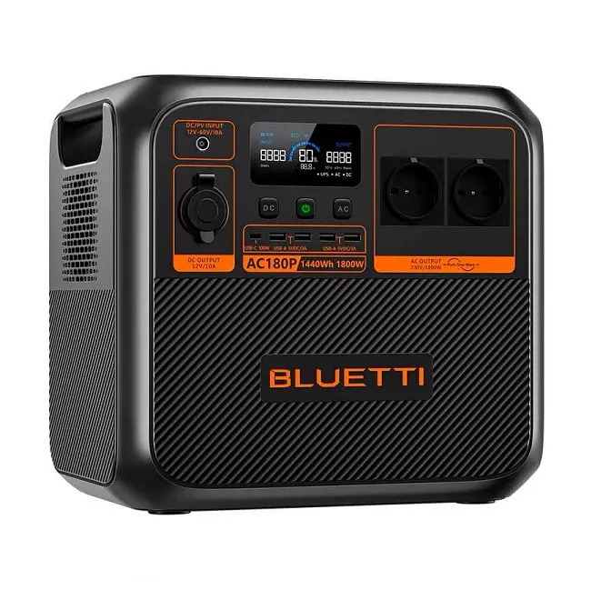 პორტატული კვების სადგური Bluetti AC180P Portable Power Station 1800W/1440Wh
