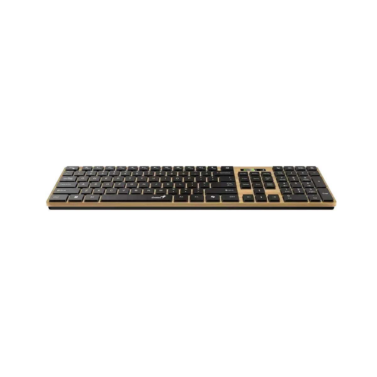 Genius, SlimStar 7250BT, AI Copilot Key, Keyboard, Pine wood