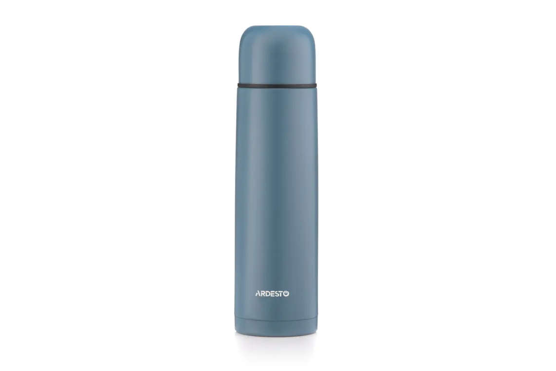 თერმოსი Ardesto Vacuum flask Bright City, 1000ml, stainless steel, dark blue