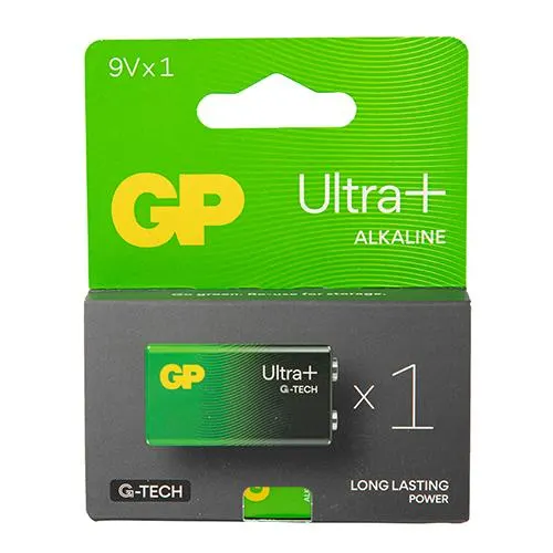 ელემენტი PVA9VUP046, GP, Battery, 9V, 6LR61, Ultra Alkaline.