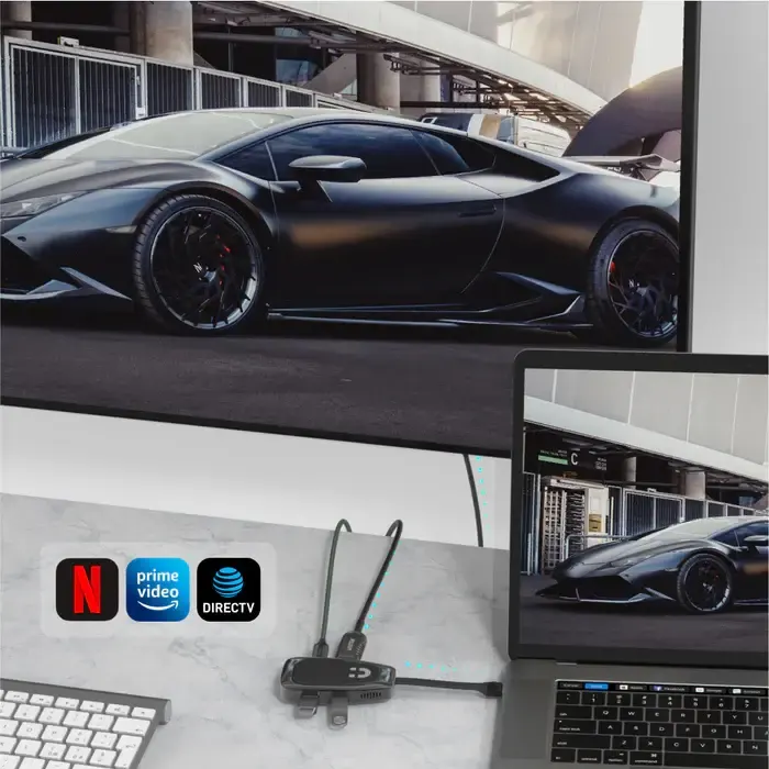 USB ჰაბი D1053A, UNITEK, USB HUB, 4-in-1 USB-C 10Gbps Hub.