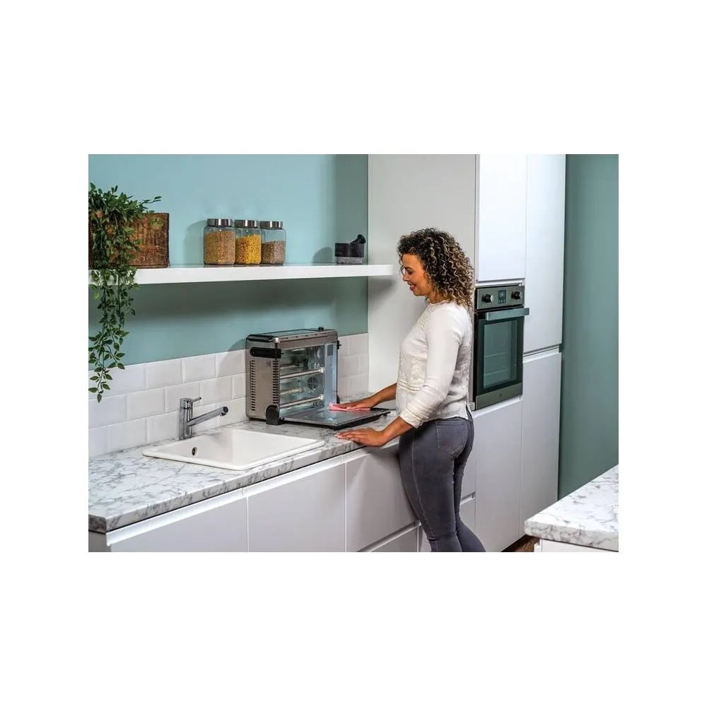 ელექტრო ღუმელი Ninja SP101EU, 2400W, 8in1 Flip Mini Oven, Black/Silver