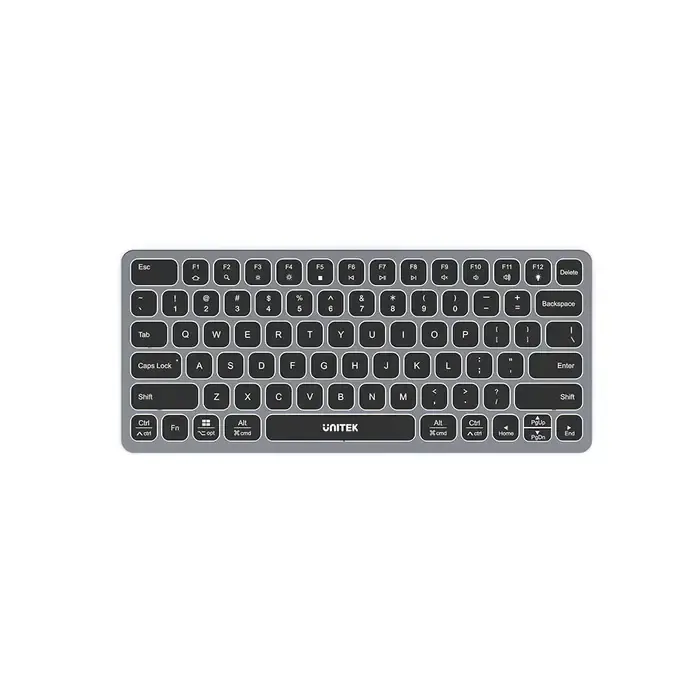 კლავიატურა UNITEK, D1092A, 9-in-1 USB-C Keyboard Hub, Grey