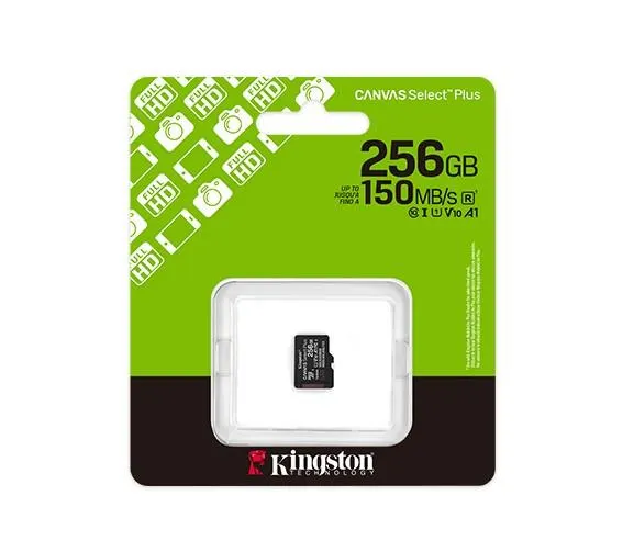 SDCS3/256GBSP, KINGSTON, Memory Card, Canvas Select Plus microSD memory card.