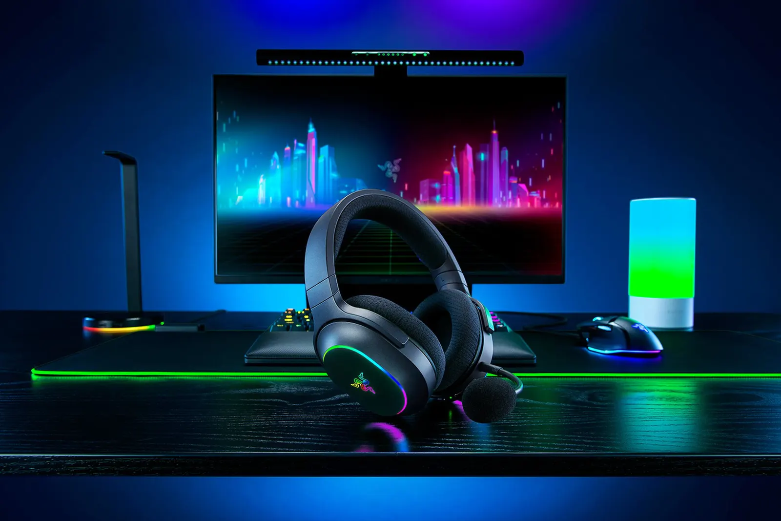 ყურსასმენი Razer Gaming Headset Barracuda X Chroma, BT/WL, RGB, black