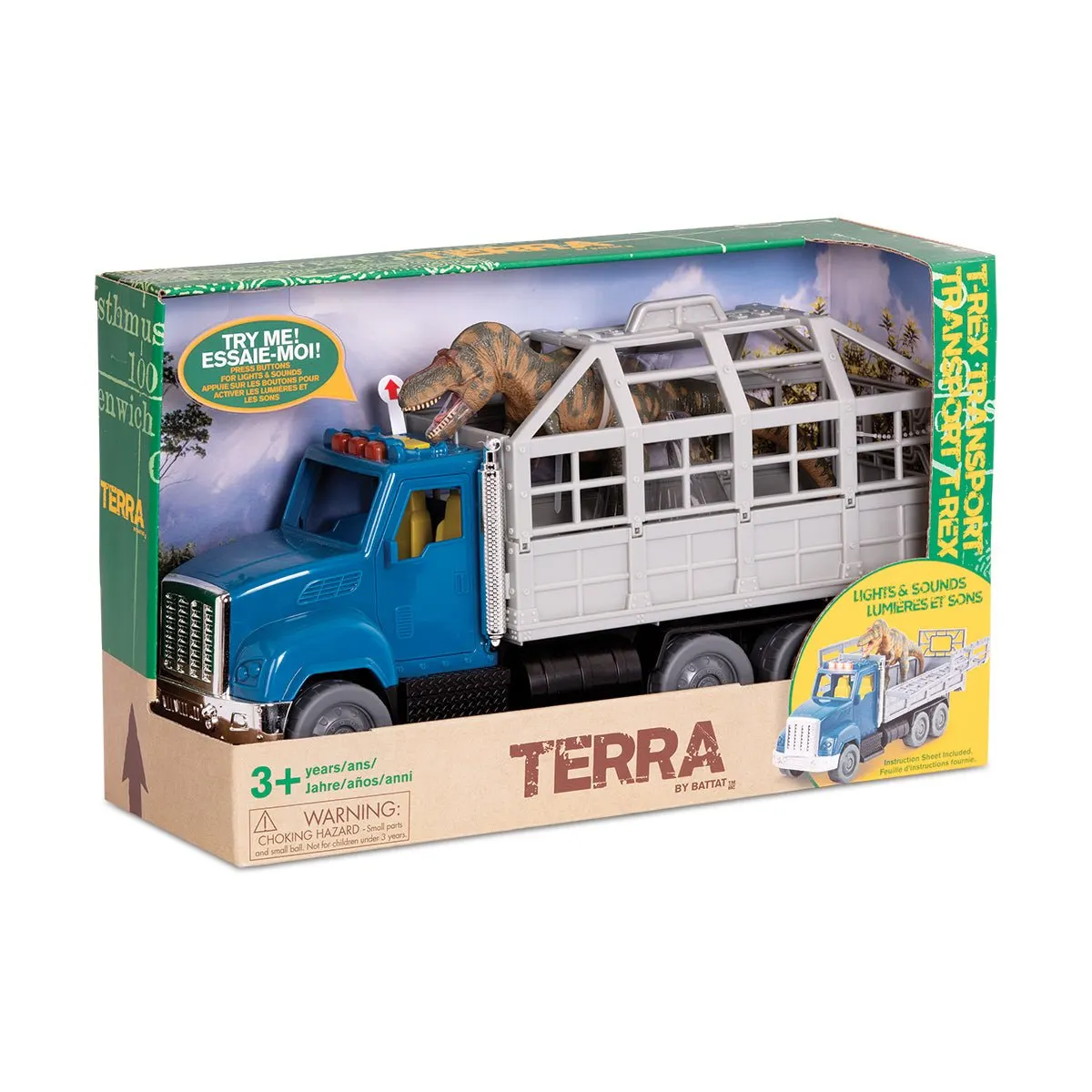 საგანმანათლებლო სათამაშო Terra ADVENTURE PLAYSET DINO TRANSPORT