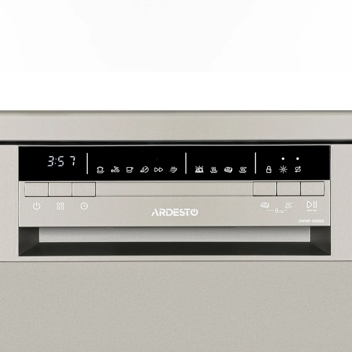 ჭურჭლის სარეცხი მანქანა Dishwasher ARDESTO, 13sets, A++, 60cm, display, silver