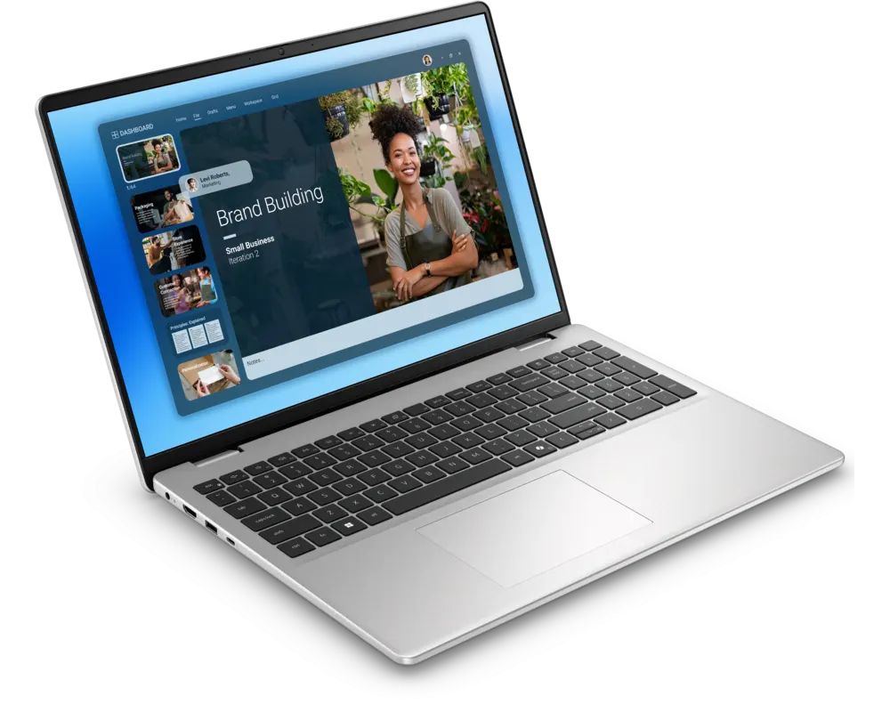 ნოუთბუქი DELL 16 DC16251 16" FHD+ Touch Core 7 150U 16GB 1TB Backlit Fingerprint Ubuntu, Platinum Silver Notebook DC16251