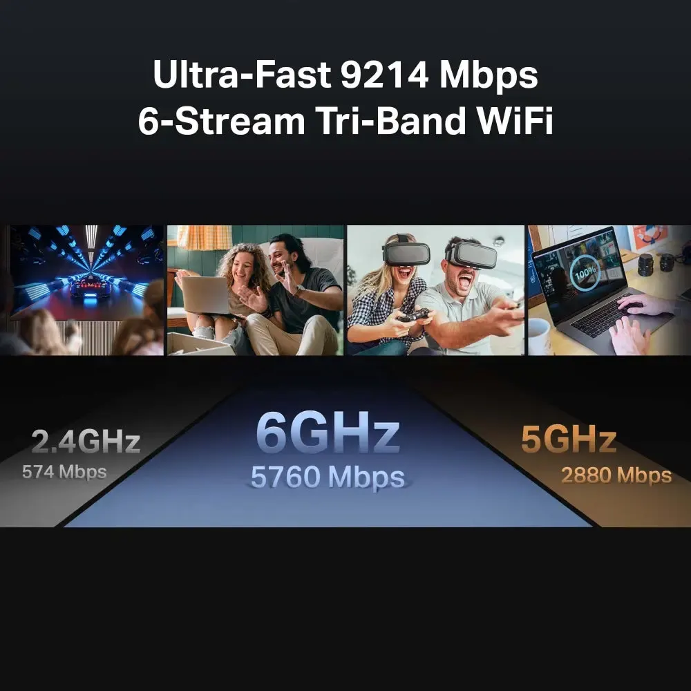 TP-Link, Archer BE550, BE9300 Tri-Band Wi-Fi 7 Router