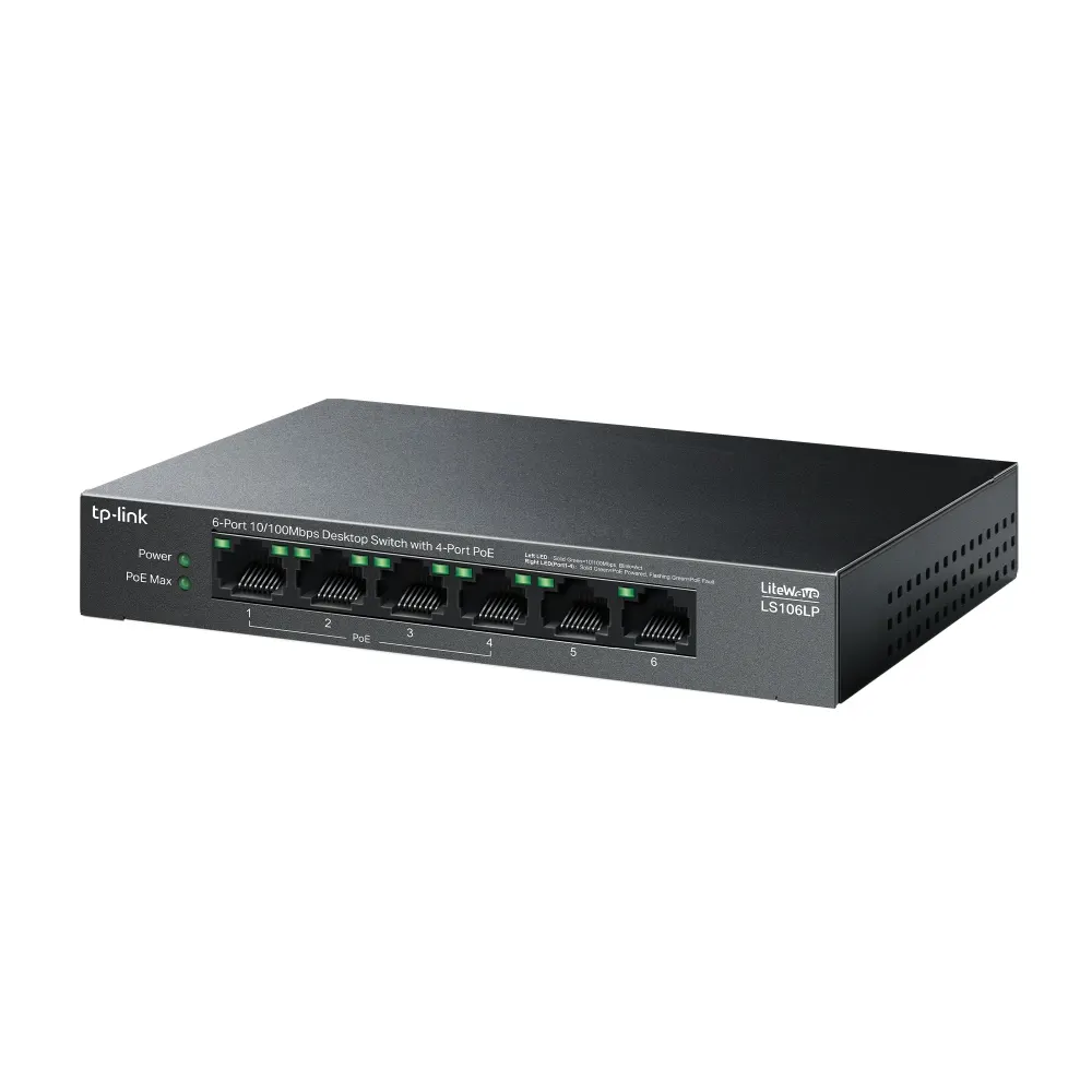 სვიჩი TP-Link LS106LP 6-Port Switch PoE