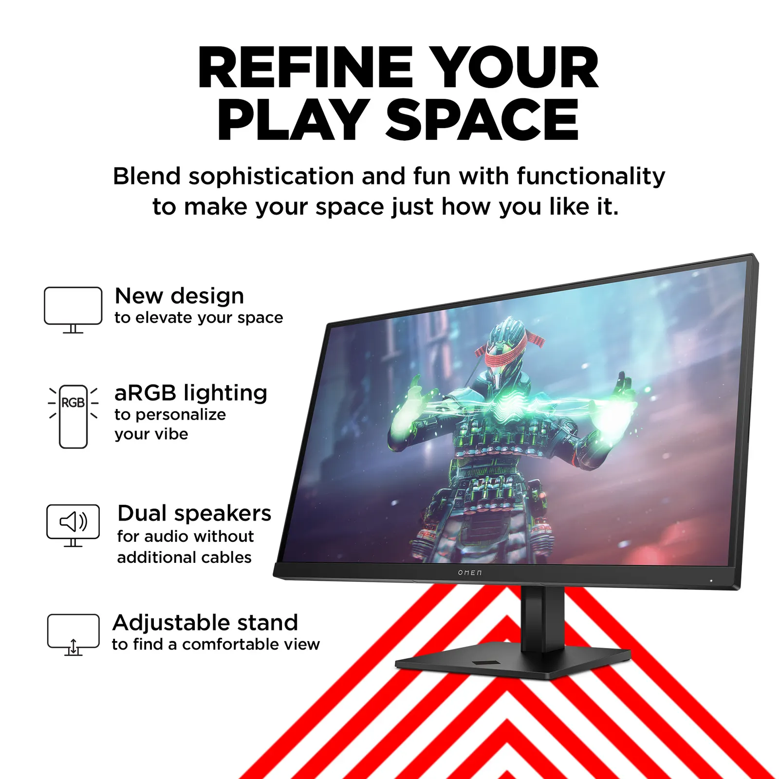 მონიტორი HP OMEN 27k 27" IPS 4K Black
