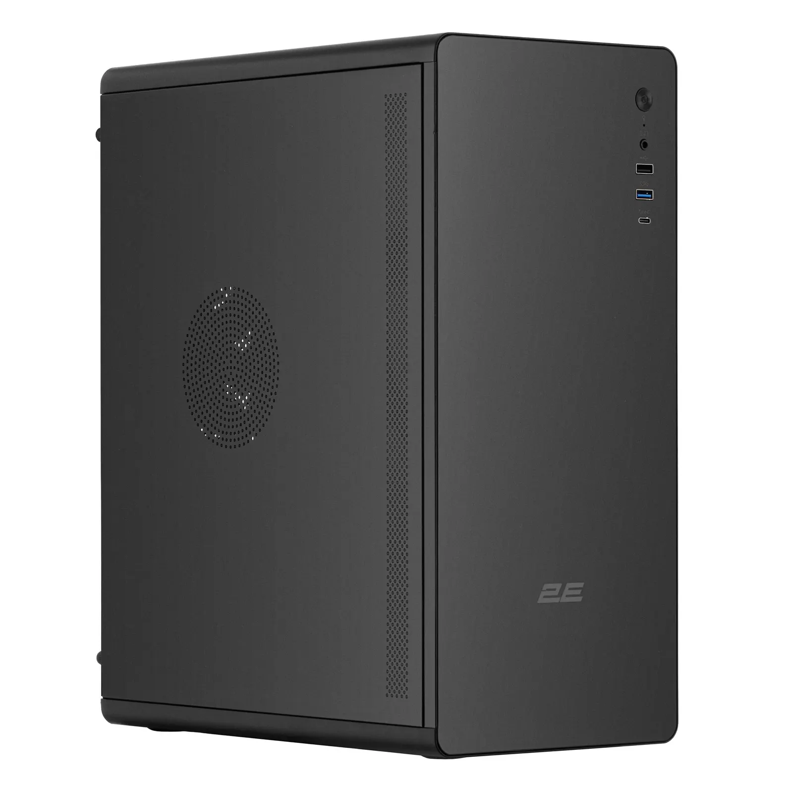 PC case 2E Credo V500B without PSU, 1xUSB3.0, 1x USB 2.0, 1xUSB Type-C, 1x120mm, VGA 310mm, ATX, black