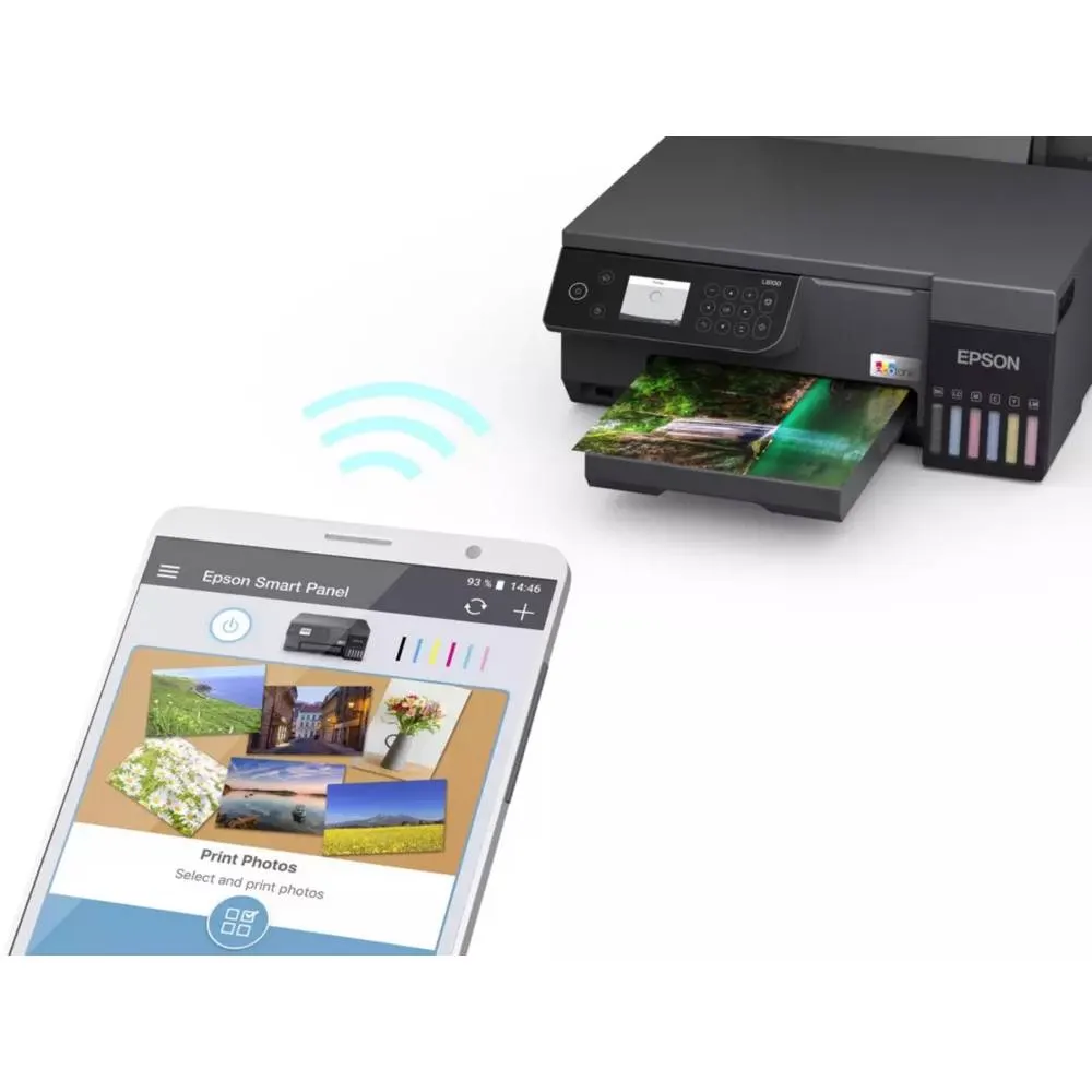 Photo printer Epson C11CK94401 EcoTank L8100, MFP, A4, Ethernet, Wifi, Black