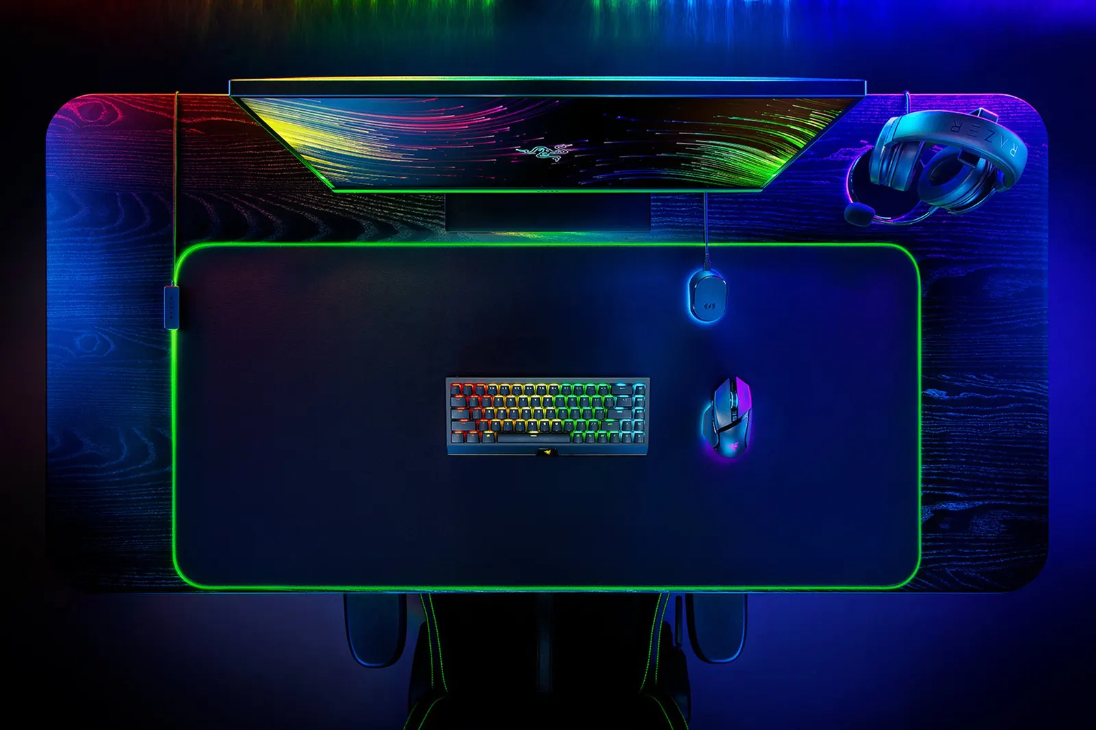 მაუს პადი Razer Mouse Pad Goliathus Chroma RGB 3XL (1200x550x4mm), black