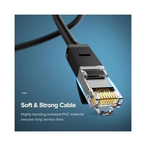 პაჩკორდი NW102 UGREEN (20164) Cat 6 UTP Lan Cable 10m (Black)