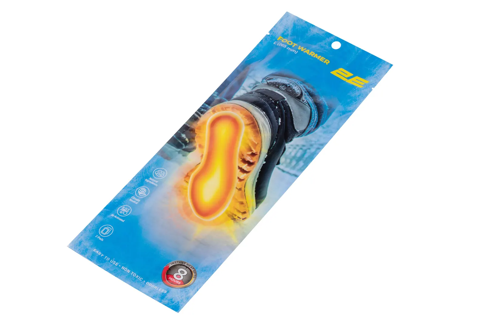 სათბობი 2E Chemical foot warmer size L (265 mm), up to 8 hours - 20 pairs