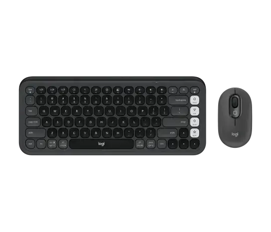logitech, POP Icon, Keyboard + Mouse (Combo) Graphite