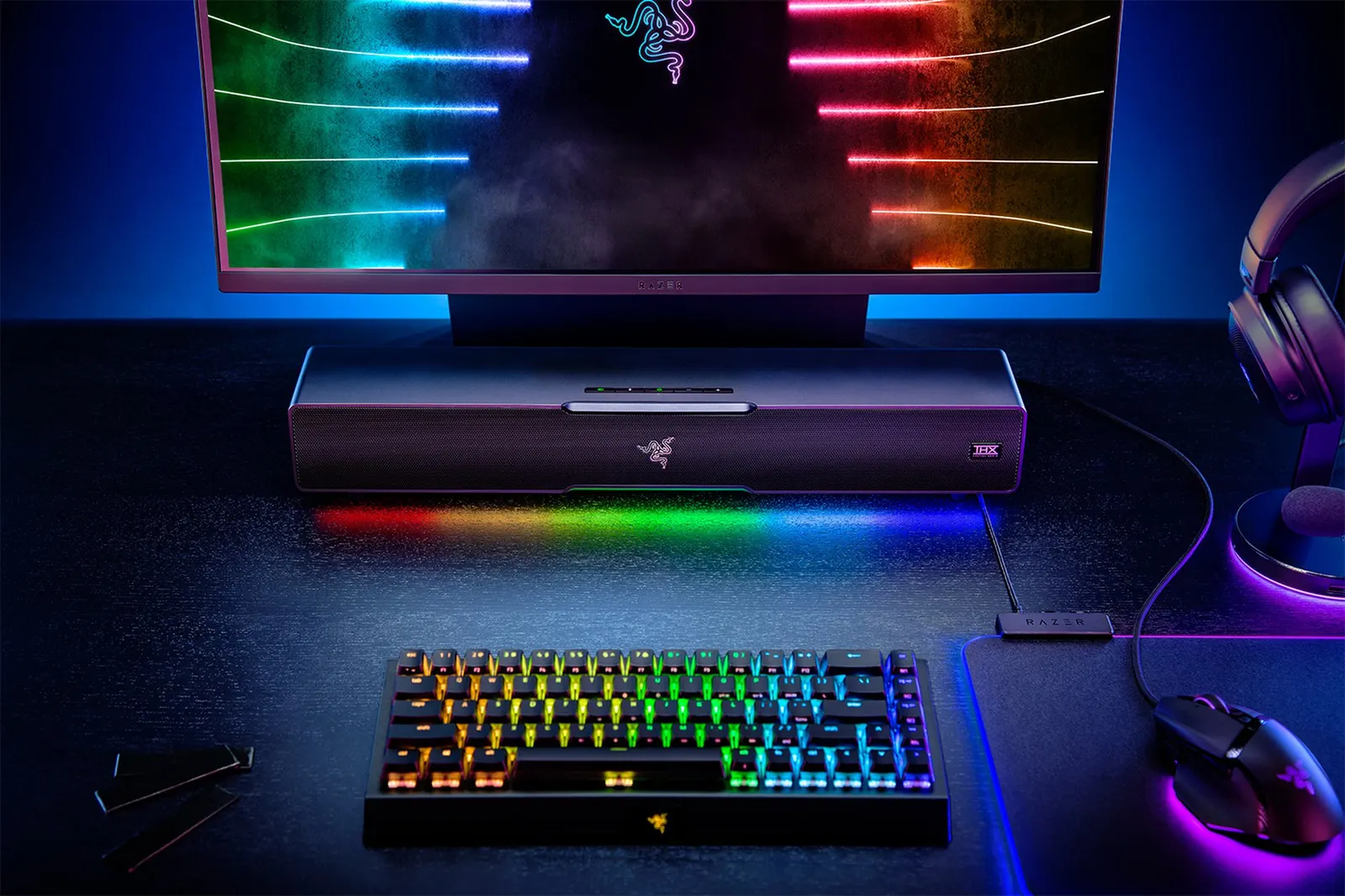 დინამიკი Razer Leviathan V2 7.1 USB-A/BT RGB, black
