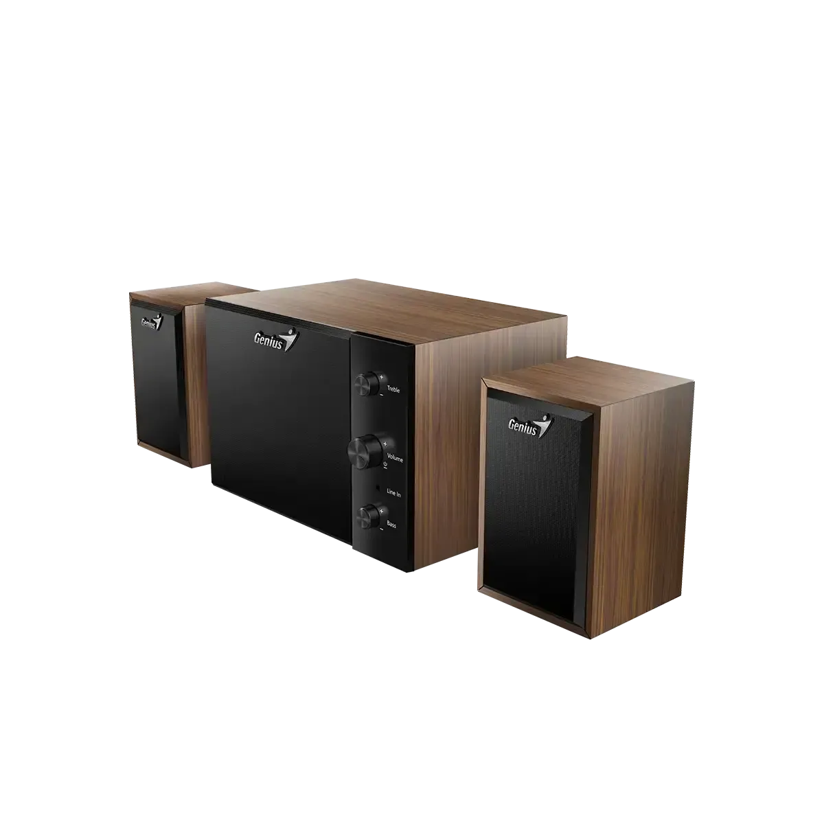 დინამიკი Genius, SW-2.1 350 Hi-Fi Speaker Brown Wood