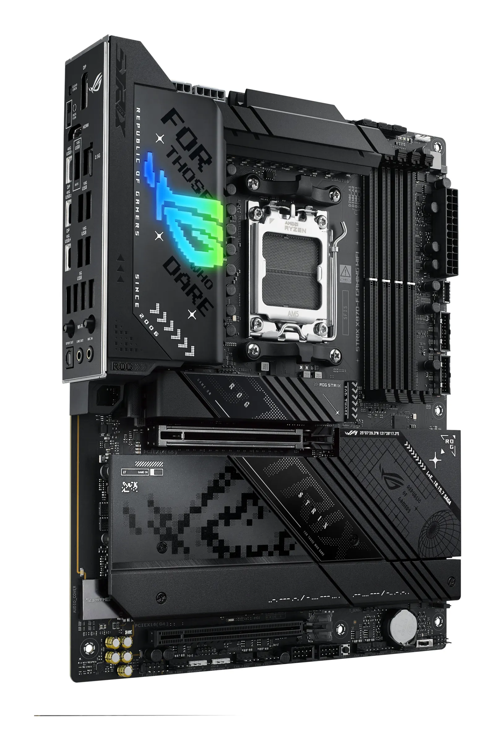ASUS Motherboard ROG STRIX X870-F GAMING WIFI sAM5 X870 4xDDR5 M.2 HDMI DP WiFi BT ATX