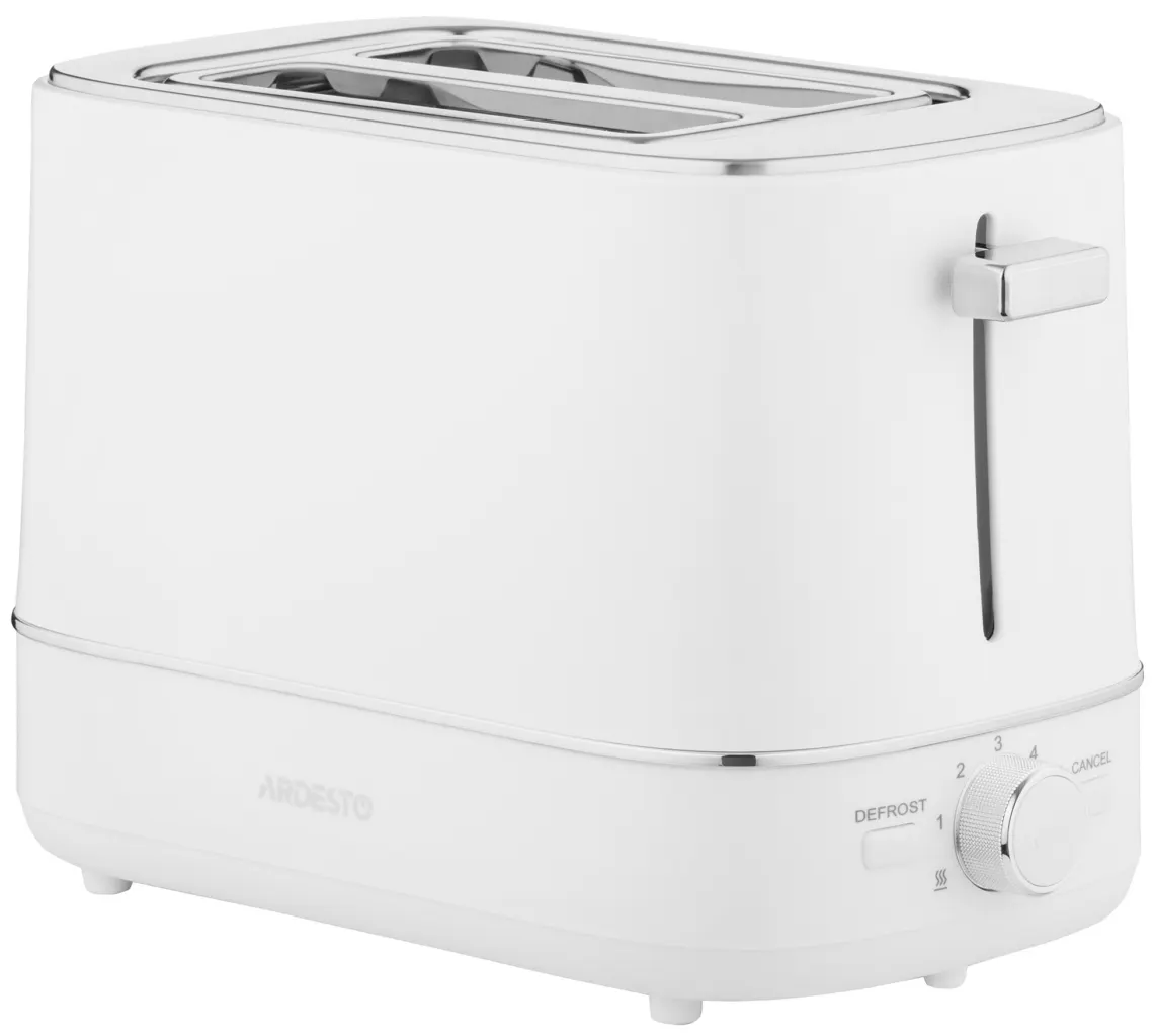 ტოსტერი Ardesto toaster Timeless Elegance, 800W, plastic, 2 slots, white