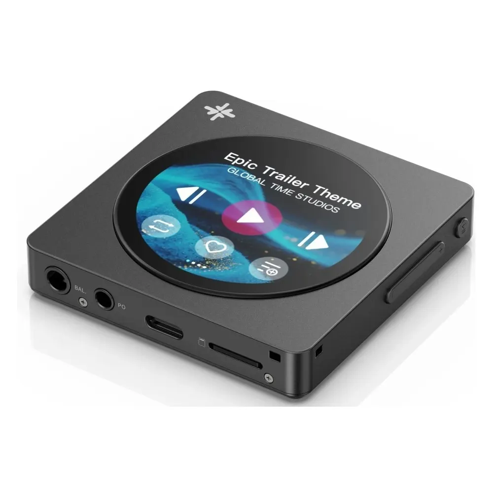 Hi-Res აუდიო პლეერი FiiO SNOWSKY DISC F5381D HiFi Music Player, Dual DAC Digital Audio Player, Bluetooth 5.4 LDAC, Touchscreen Black