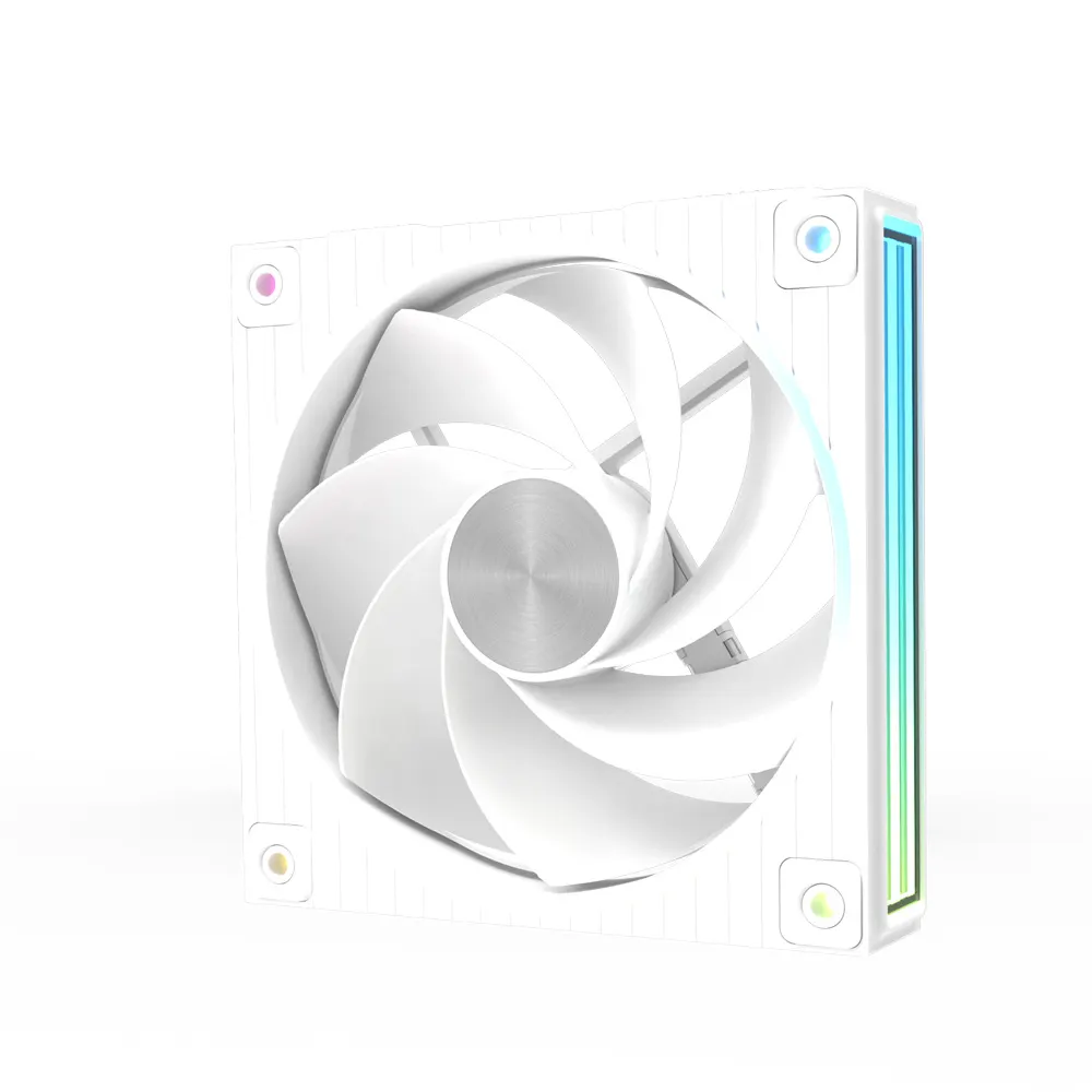 ქეისის ვენტილატორი Zalman Case Fan ZM-DF120R ARGB, 120mm, 800-2300rpm, 4pin, PWM, 3pin+5VARGB, 34,5dBa, POGO pin, Magnetic, Reversed, white