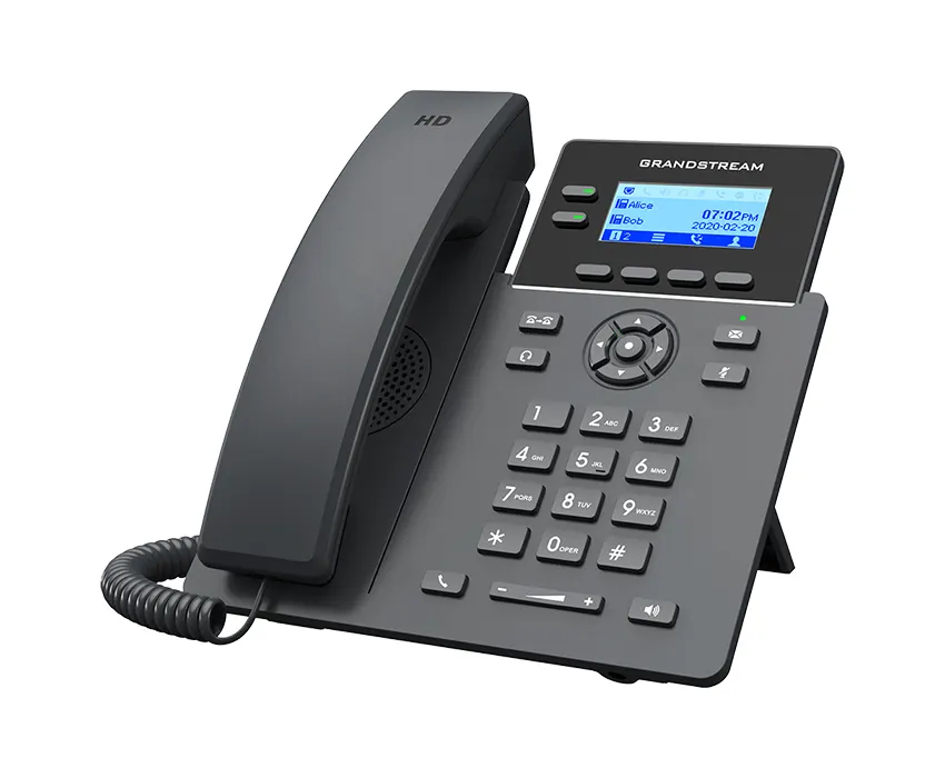 IP ტელეფონი Grandstream GRP2602G, Carrier-Grade IP Phones, 2 lines, 4 SIP accounts, Dual 10/100/1000 Mbsps Ethernet ports, PoE, HD audio (With PSU)