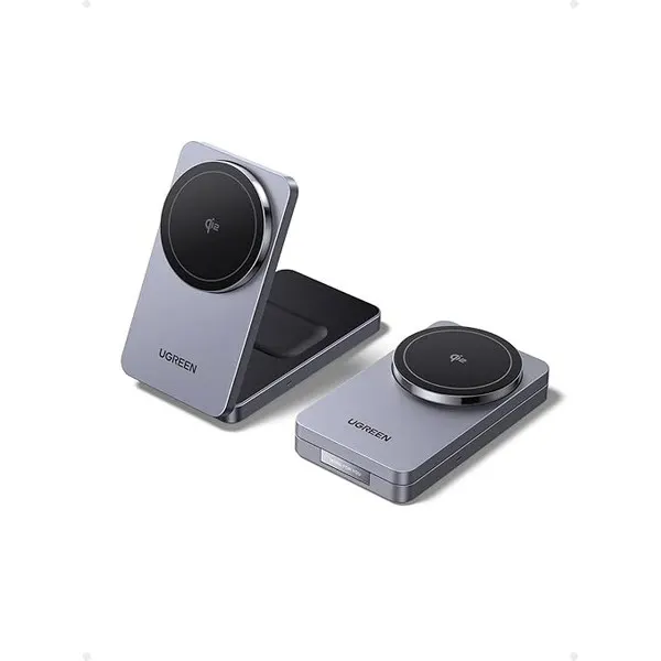 უსადენო დამტენი UGREEN UNO Dual Magnetic 2-in-1 Wireless Charger 30W