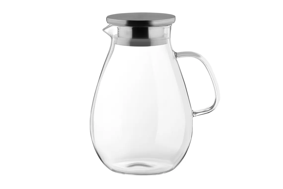დოქი ARDESTO Pitcher with lid, 1800 ml, borosilicate glass, s/s