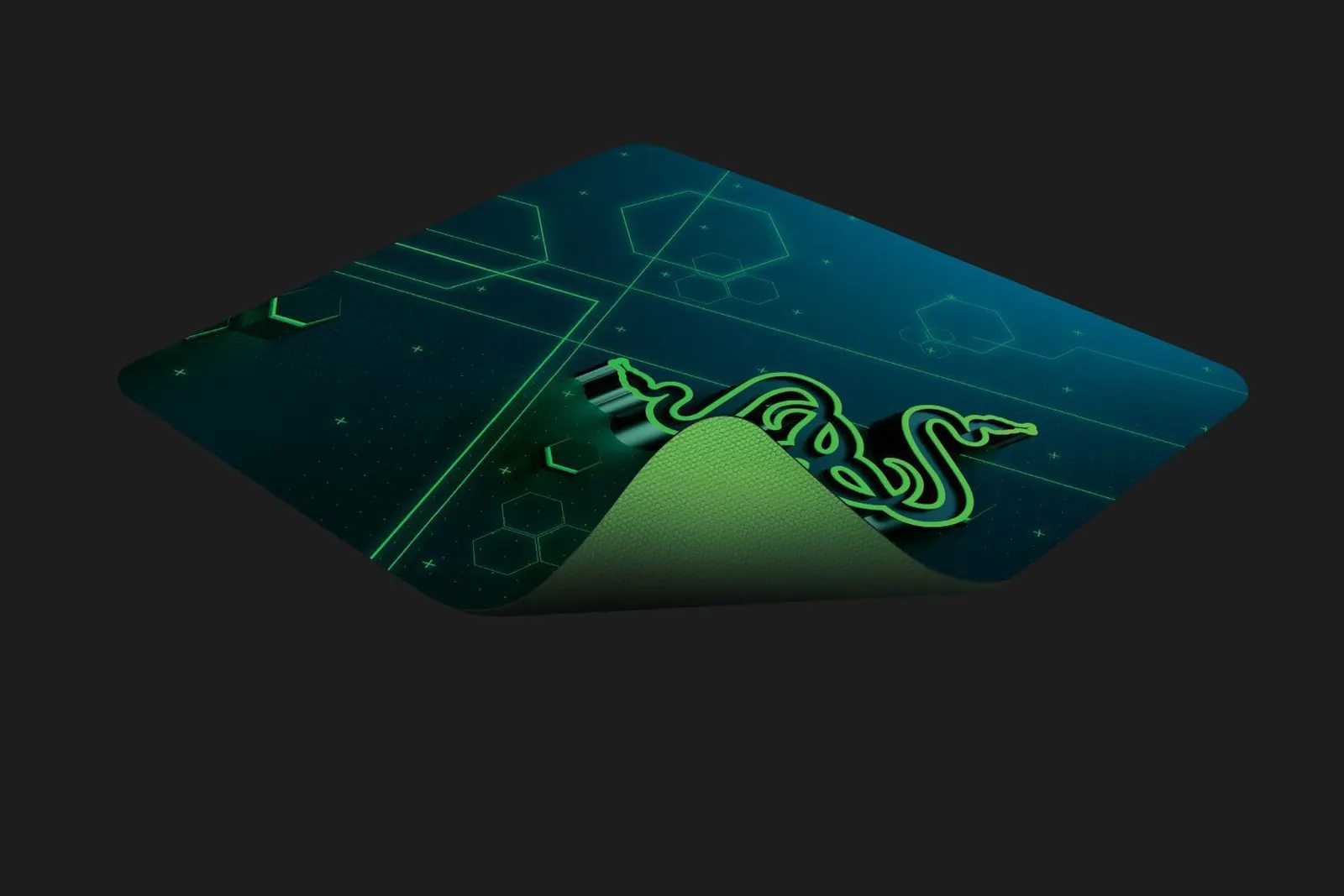 მაუს პადი Razer Mouse Pad Goliathus Mobile, S (215x270x1.5mm), black-green