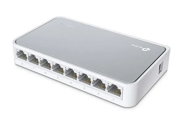 სვიჩი TP-Link, TL-SF1008D, 8-port 10/100M mini Desktop Switch, 8 10/100M RJ45 ports, Plastic case
