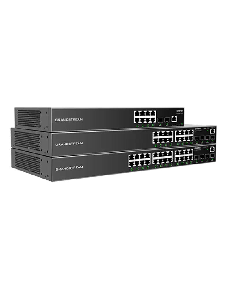 სვიჩი Grandstream GWN7803, Enterprise Layer 2+ Managed Network Switch, 24-ports Gigabit Ethernet, 4-SFP, Desktop, wall-mount, or rack-mount