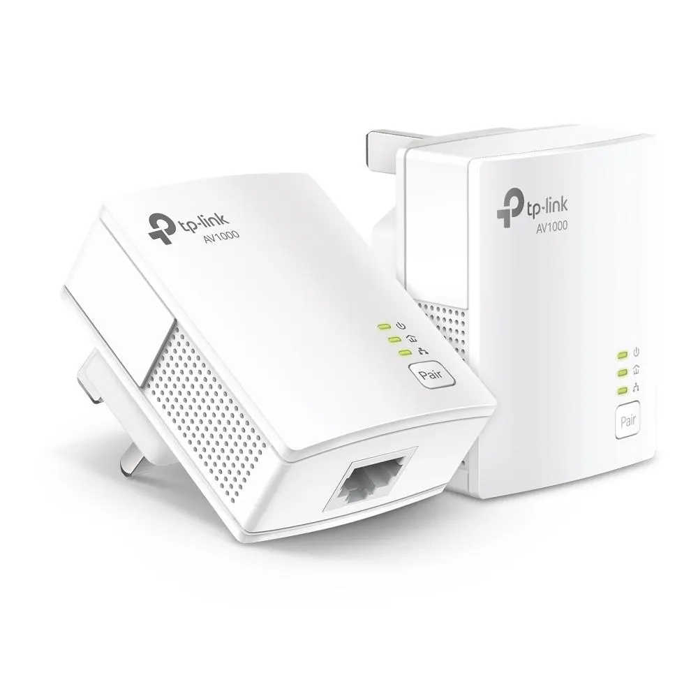 Powerline ადაპტერი TP-Link, TL-PA7017 KIT, AV1000 Gigabit Powerline Starter Kit
