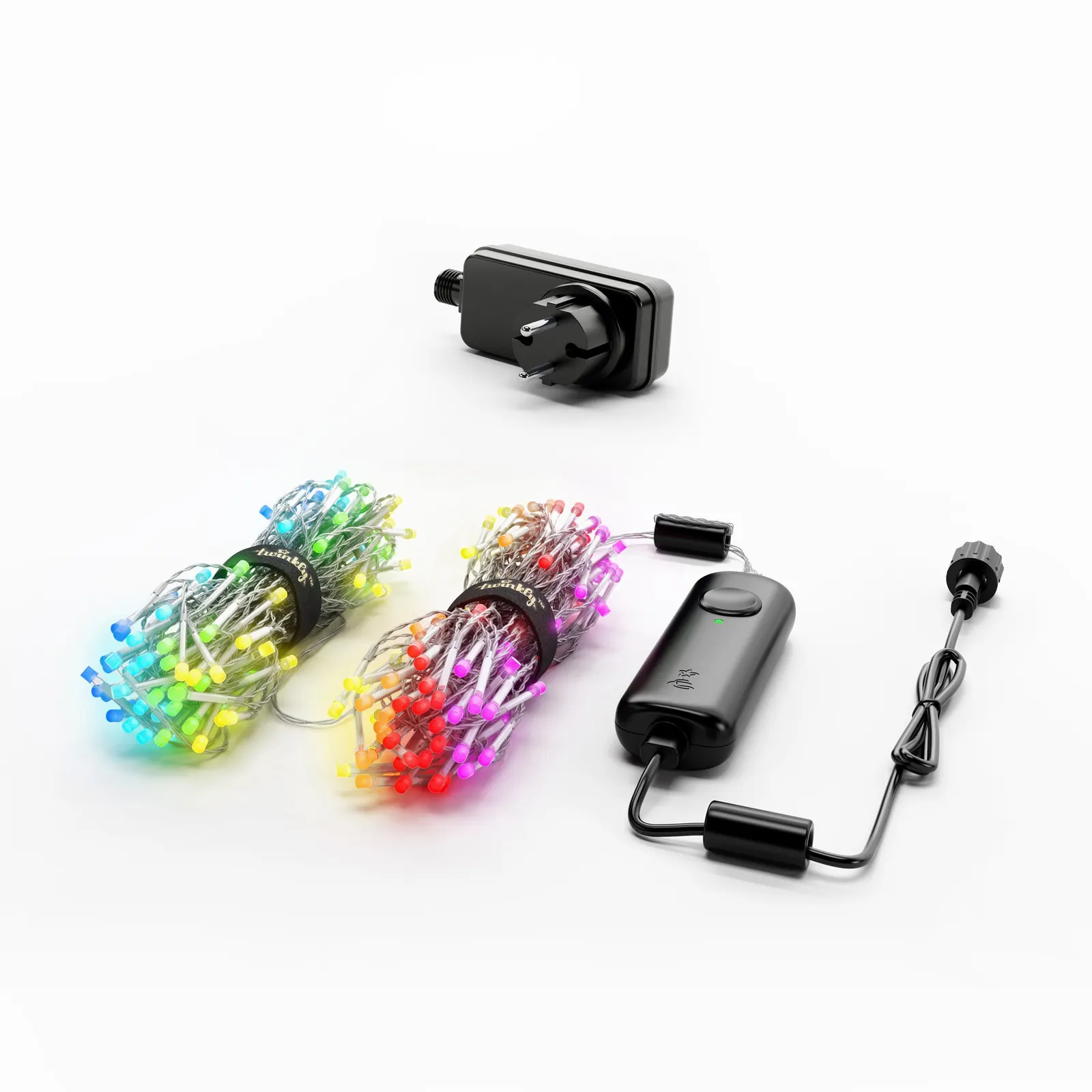 სმარტ განათება Smart LED garland Twinkly Icicle RGB 190, Gen II, IP44, length 5m, cable transparent