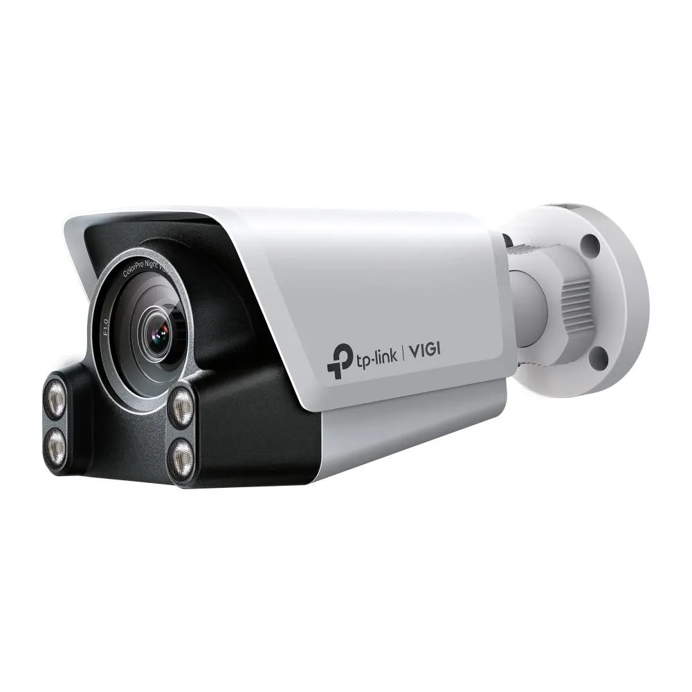 VIGI C340S(4mm), TP-Link, Camera, 4MP Outdoor ColorPro Night Vision Bullet, Smart, 1/1.8Cmos, F1.0, IP67, H.265+, 2 Way Audio, SD