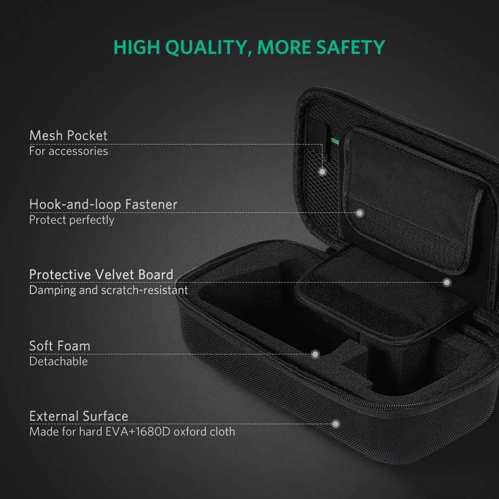 Organizer UGREEN LP145 (50275), Case Box For Nintendo Switch And Accessories, Black