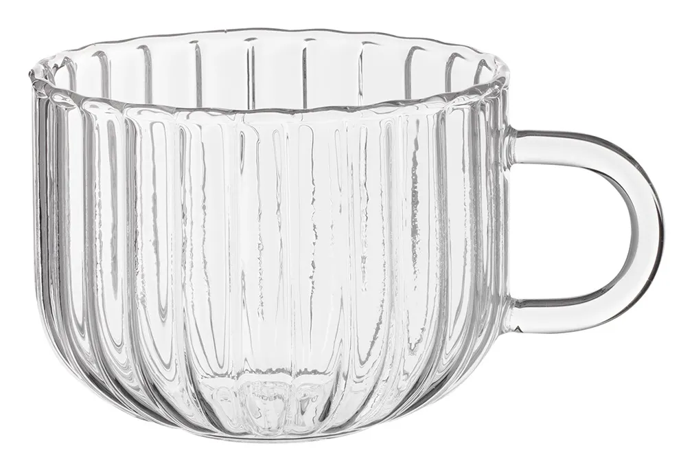 Ardesto Set of cups Iceberg A, 400ml, 2pcs, borosilicate glass, transparent
