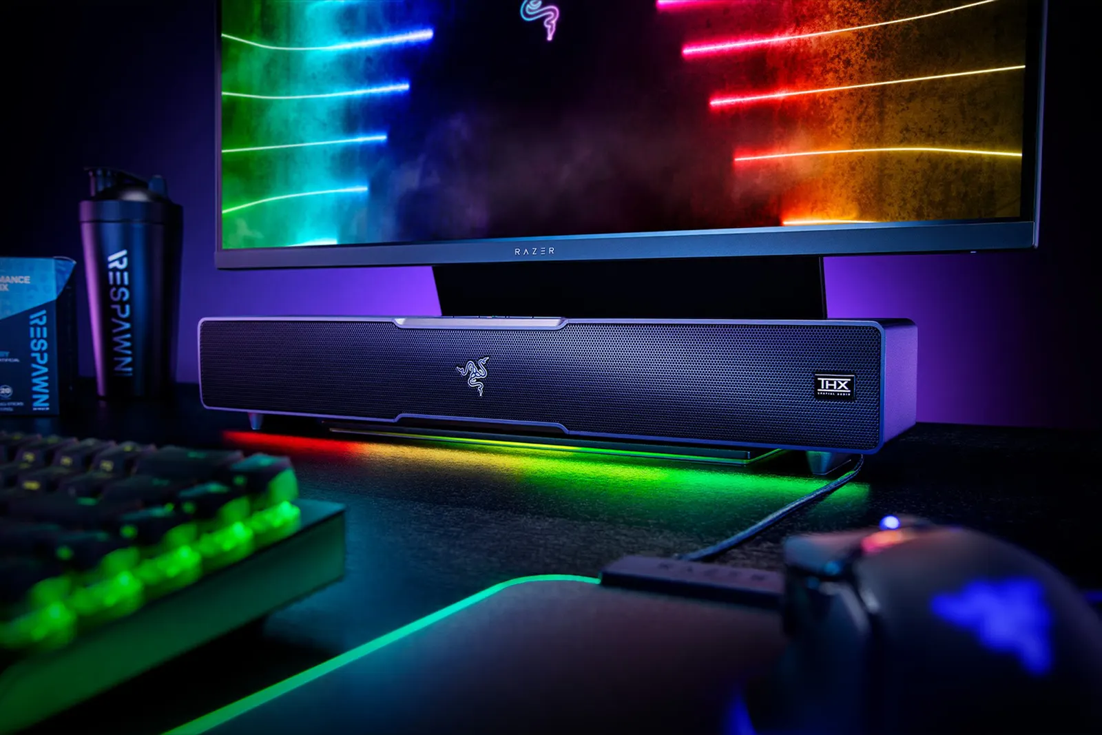 დინამიკი Razer Leviathan V2 7.1 USB-A/BT RGB, black
