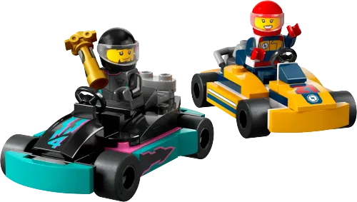 კონსტრუქტორი LEGO CITY GO-KARTS AND RACE DRIVERS 60400