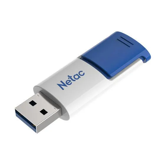 USB ფლეშ მეხსიერება NETAC, U182, 128GB USB 3.2 Blue.