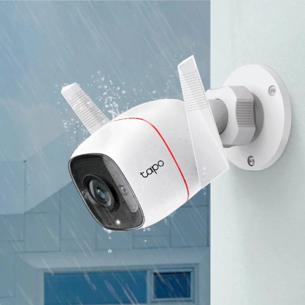 სმარტ კამერა TP-Link Tapo C310 Wi-Fi Camera - 2304 x 1296, Wi-Fi, 104° Viewing Angle, IP66 Waterptoof, MicroSD Card Slot (Up to 512 GB), Two-Way Audio, iOS 9+, Android 4.4+