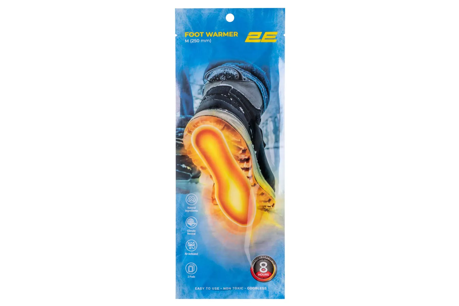 სათბობი 2E Chemical foot warmer size M (250 mm), up to 8 hours - 20 pairs