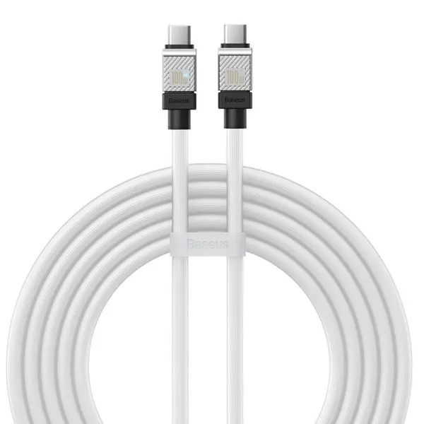 Type-C კაბელი Baseus Coolplay USB-C to USB-C 2m White
