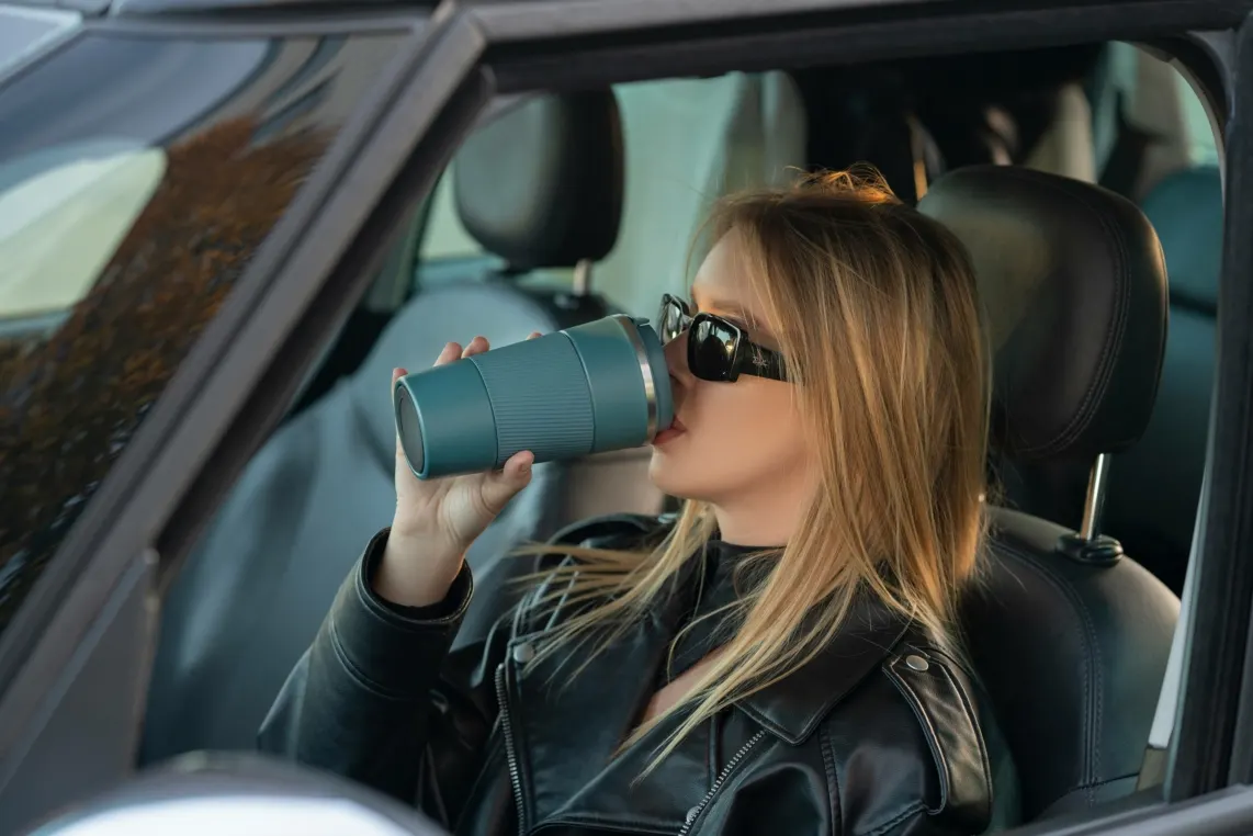 Ardesto Travel mug Urban, 500ml, stainless steel, dark blue