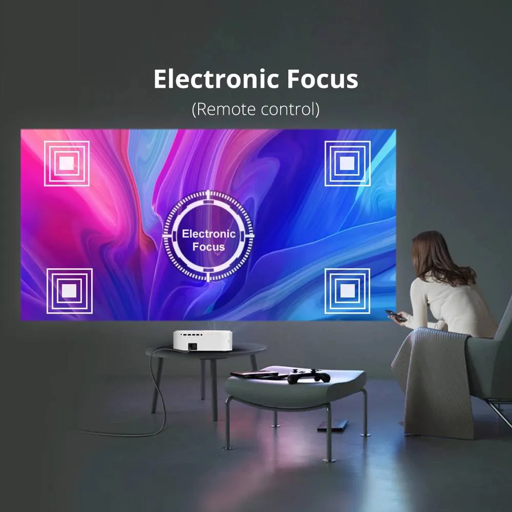 პროექტორი BYINTEK K45 Smart Home Theater Projector, FHD, Support 4K, Android 9.0, LCD, LED, 700 ANSI lumens, WiFi, BT4.0, White