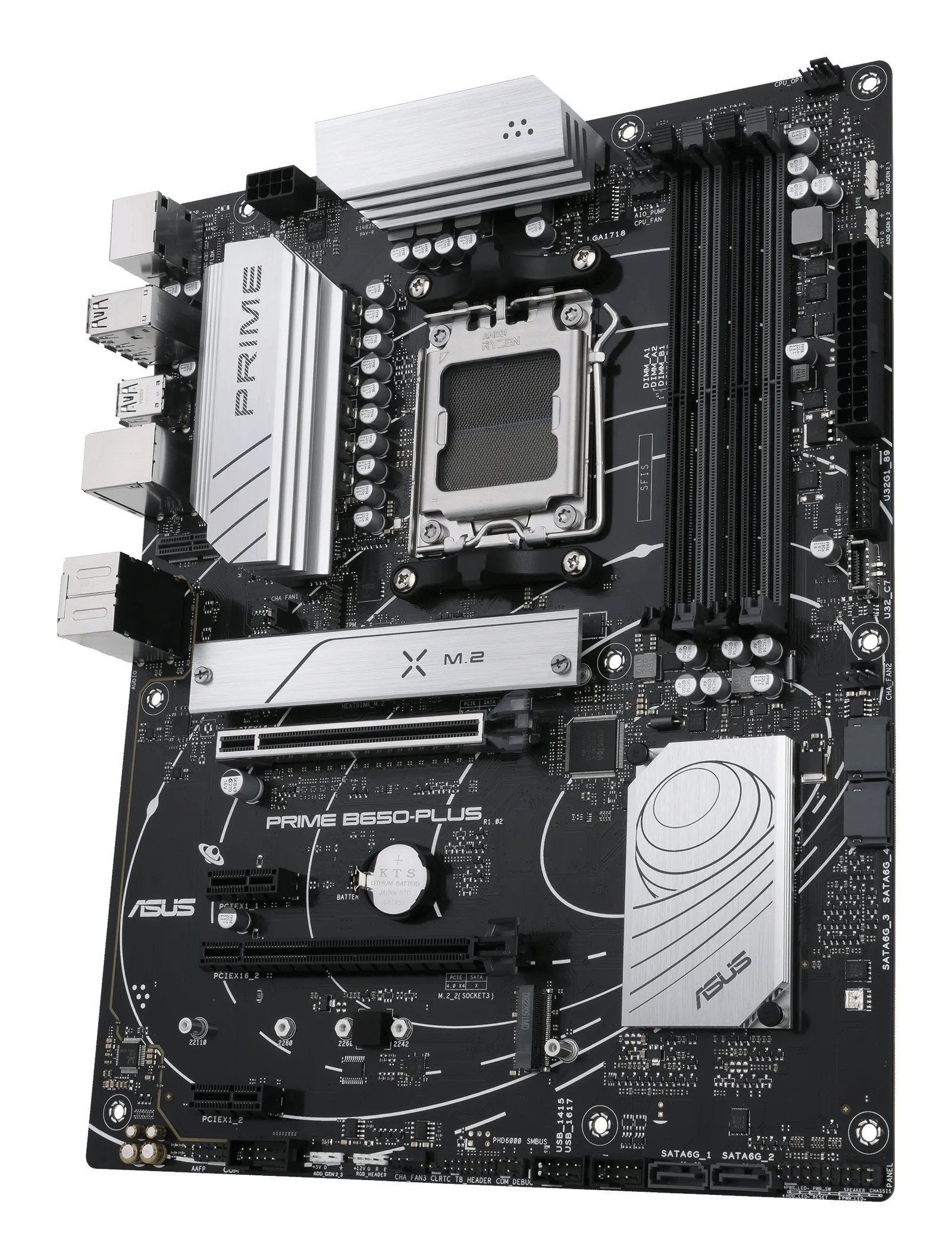 დედაპლატა ASUS Motherboard PRIME B650-PLUS sAM5 B650 4xDDR5 M.2 HDMI DP ATX